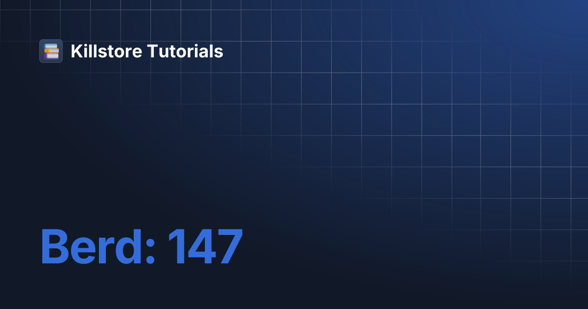 Berd: 147 | Clothes streaming tutorials | Killstore Tutorials
