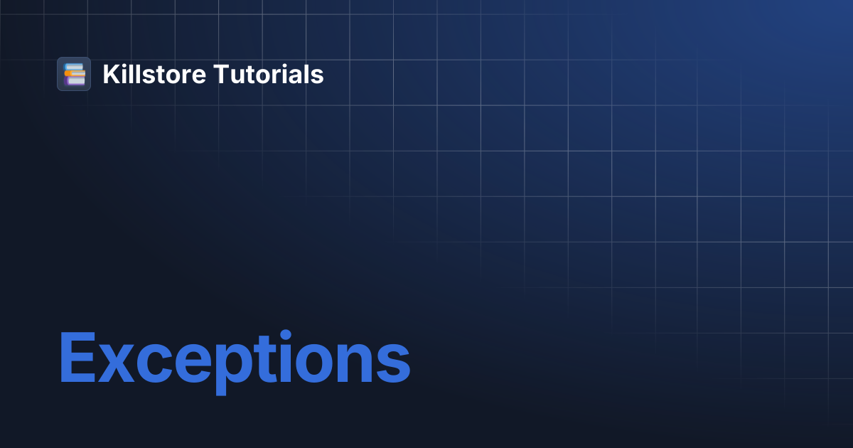 Exceptions | Clothes streaming tutorials | Killstore Tutorials